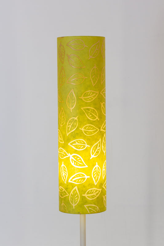 Drum Lamp Shade - B117 ~ Batik Leaf Lime, 15cm(diameter) x 55cm(h)