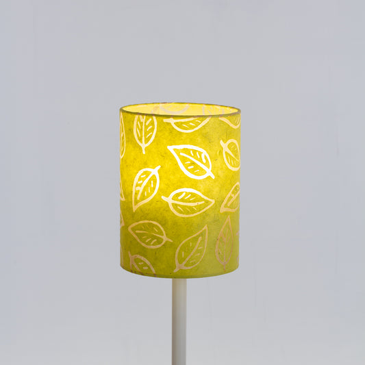 Drum Lamp Shade - B117 ~ Batik Leaf Lime, 15cm(diameter)
