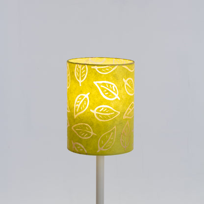 Drum Lamp Shade - B117 ~ Batik Leaf Lime, 15cm(diameter)