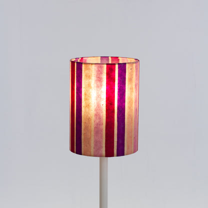 Drum Lamp Shade - P04 - Batik Stripes Pink, 15cm(diameter)