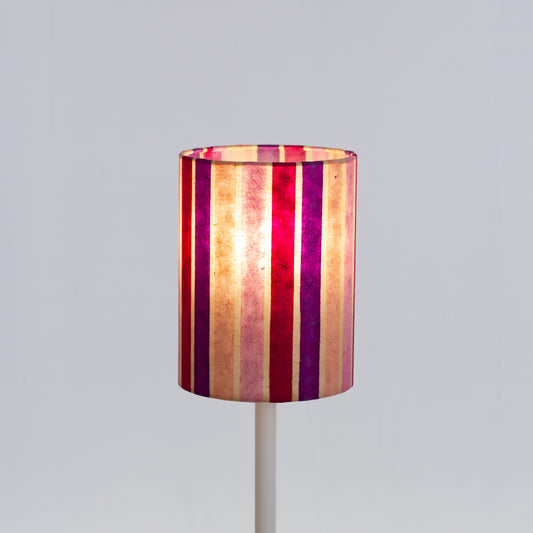 Drum Lamp Shade - P04 - Batik Stripes Pink, 15cm(diameter)