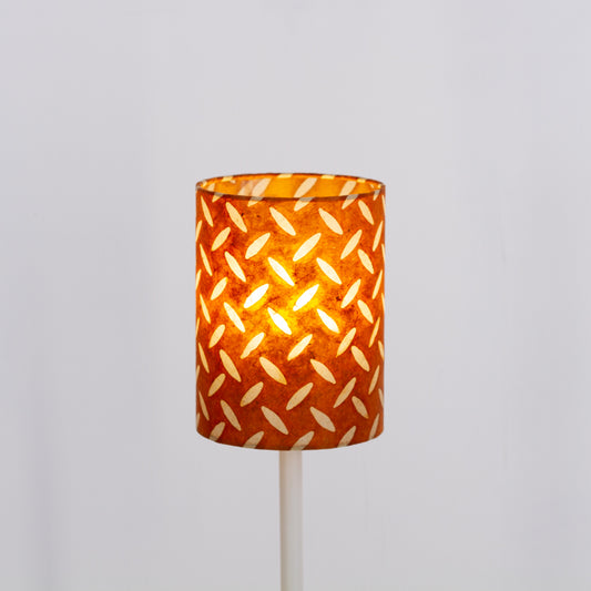 Drum Lamp Shade - P12 ~ Batik Tread Plate Brown, 15cm(diameter)