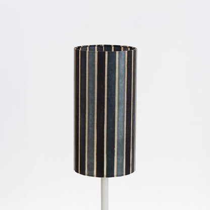 Drum Lamp Shade - P08 ~ Batik Stripes Grey, 15cm(diameter)
