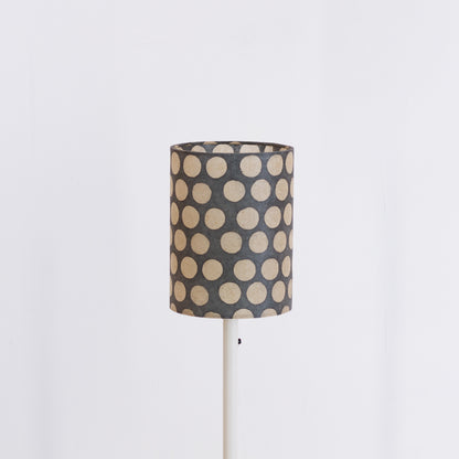 Drum Lamp Shade - P78 ~ Batik Dots on Grey, 15cm(diameter)