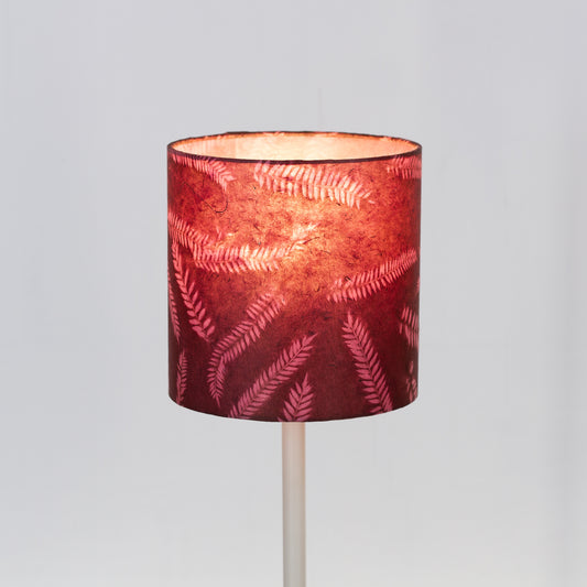 Drum Lamp Shade - P25 - Resistance Dyed Pink Fern, 20cm(d) x 20cm(h)