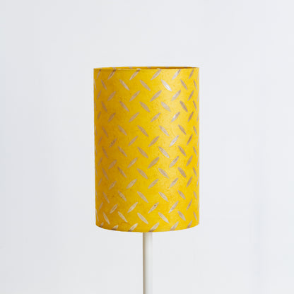Drum Lamp Shade - P89 ~ Batik Tread Plate Yellow, 20cm(d) x 30cm(h)