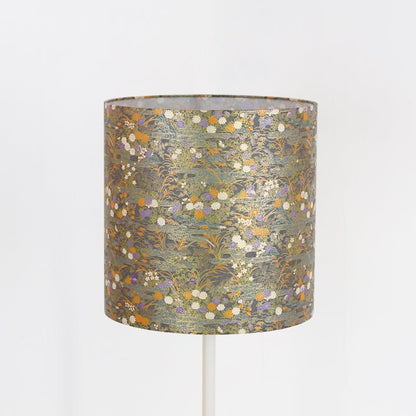 Drum Lamp Shade - W08 ~ Lily Pond, 30cm(d) x 30cm(h)
