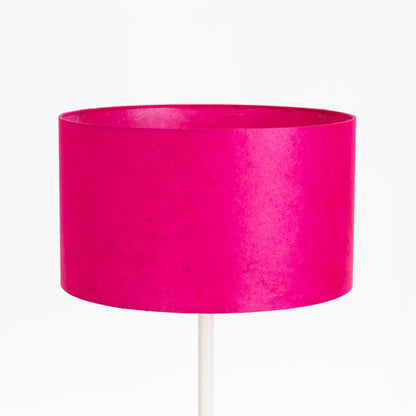 Drum Lamp Shade - P57 - Hot Pink Lokta, 35cm(d) x 20cm(h)