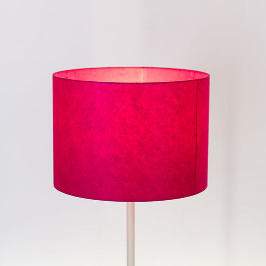 Drum Lamp Shade - P57 - Hot Pink Lokta, 35cm(d) x 25cm(h)