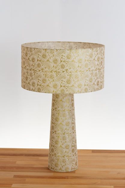 Matching Table Lamp Large with Drum Lamp Shade ~ Garden Gold on Natural P69