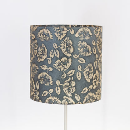 Drum Lamp Shade - B119 Batik Peony Grey, 40cm(d) x 40cm(h)