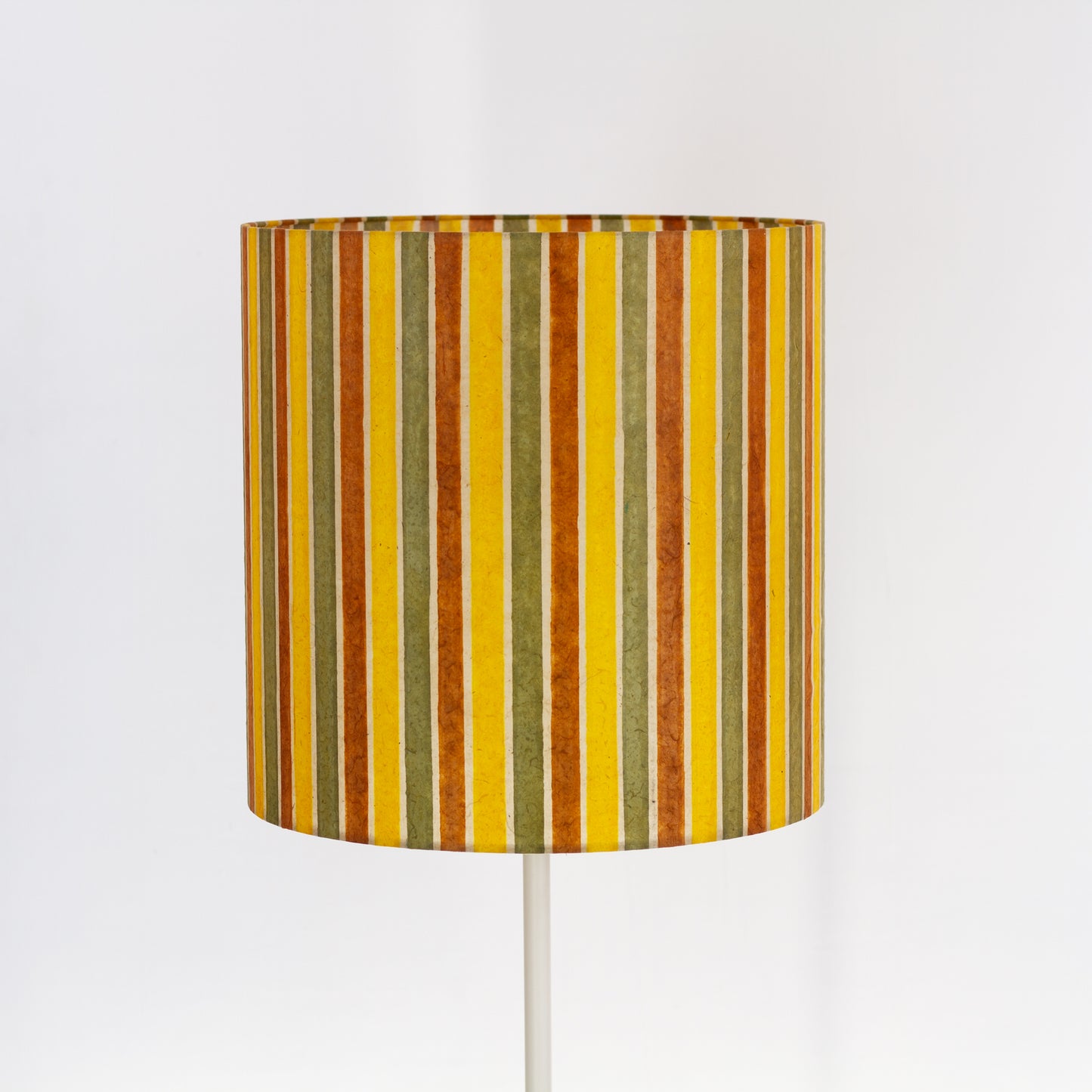 Drum Lamp Shade - P06 - Batik Stripes Autumn, 40cm(d) x 40cm(h)