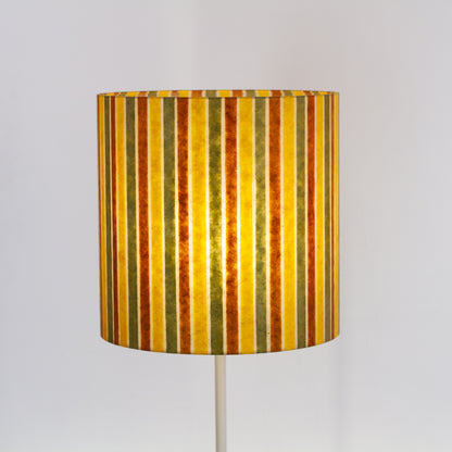 Drum Lamp Shade - P06 - Batik Stripes Autumn, 40cm(d) x 40cm(h)
