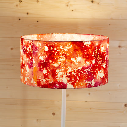 Drum Lamp Shade - B115 ~ Batik Salt Lake, 35cm(d) x 20cm(h)