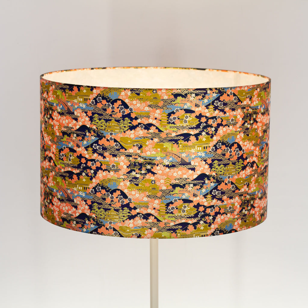 Drum Lamp Shade - W06 - Kyoto, 50cm(d) x 30cm(h)
