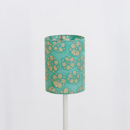 Drum Lamp Shade - P80 ~ Batik Star Flower Sea Foam, 15cm(diameter)