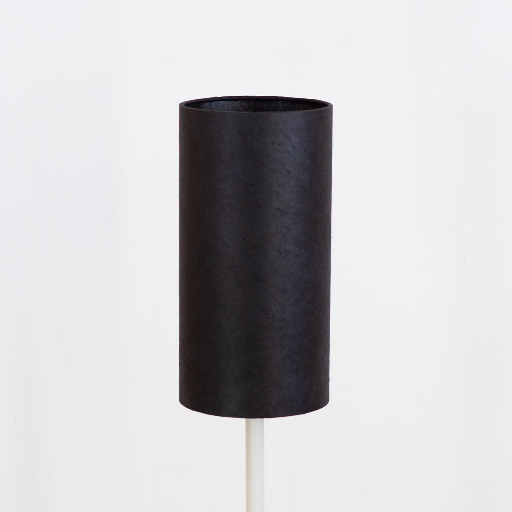 Drum Lamp Shade - P55 - Black Lokta, 15cm(diameter)