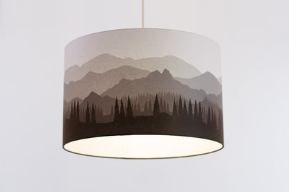 Landscape #4 Print Drum Lamp Shade 40cm(d) x 25cm(h) - 7 Colour Options