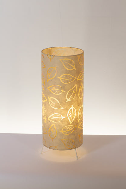 Free Standing Table Lamp Small - P28 ~ Batik Leaf on Natural