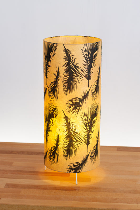 Free Standing Table Lamp Large - B102 - Black Feather