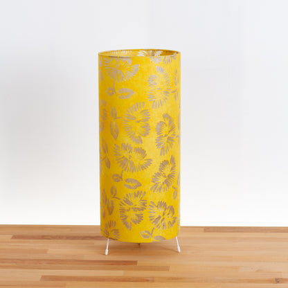 Free Standing Table Lamp Large - B120 Batik Peony Yellow