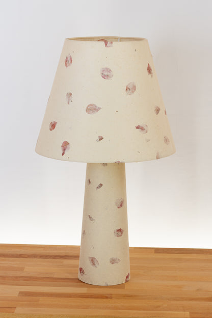 Matching Table Lamp Large with Conical Lamp Shade P33 ~ Rose Petals