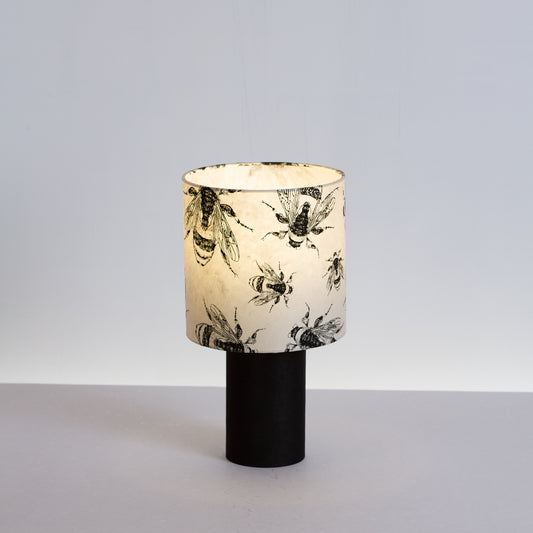 Matching Table Lamp Small with Drum Lamp Shade ~ Bees (P42)