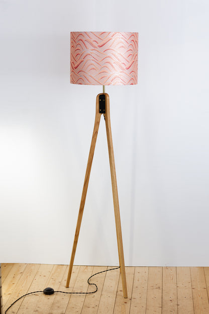 Oak Tripod Floor Lamp - W09 ~ Peach Hills