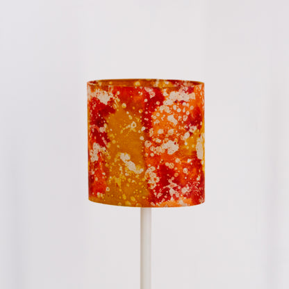 Oval Lamp Shades B112 ~ Batik Lava Red/Orange