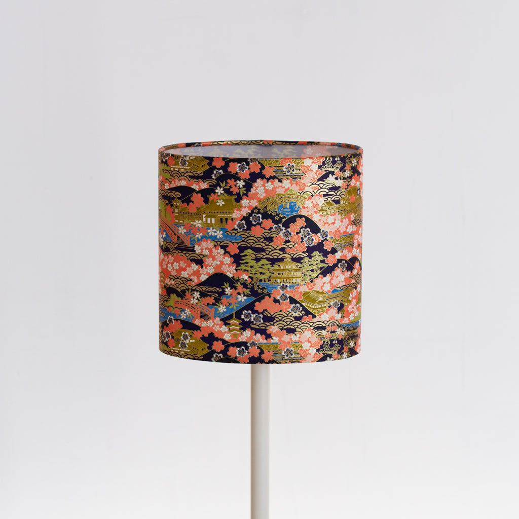 Oval Lamp Shade - W06 ~ Kyoto, 20cm(w) x 20cm(h) x 13cm(d)