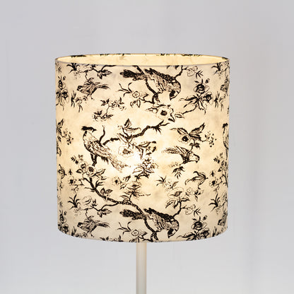 Oval Lamp Shade - P41 - Oriental Birds, 30cm(w) x 30cm(h) x 22cm(d)