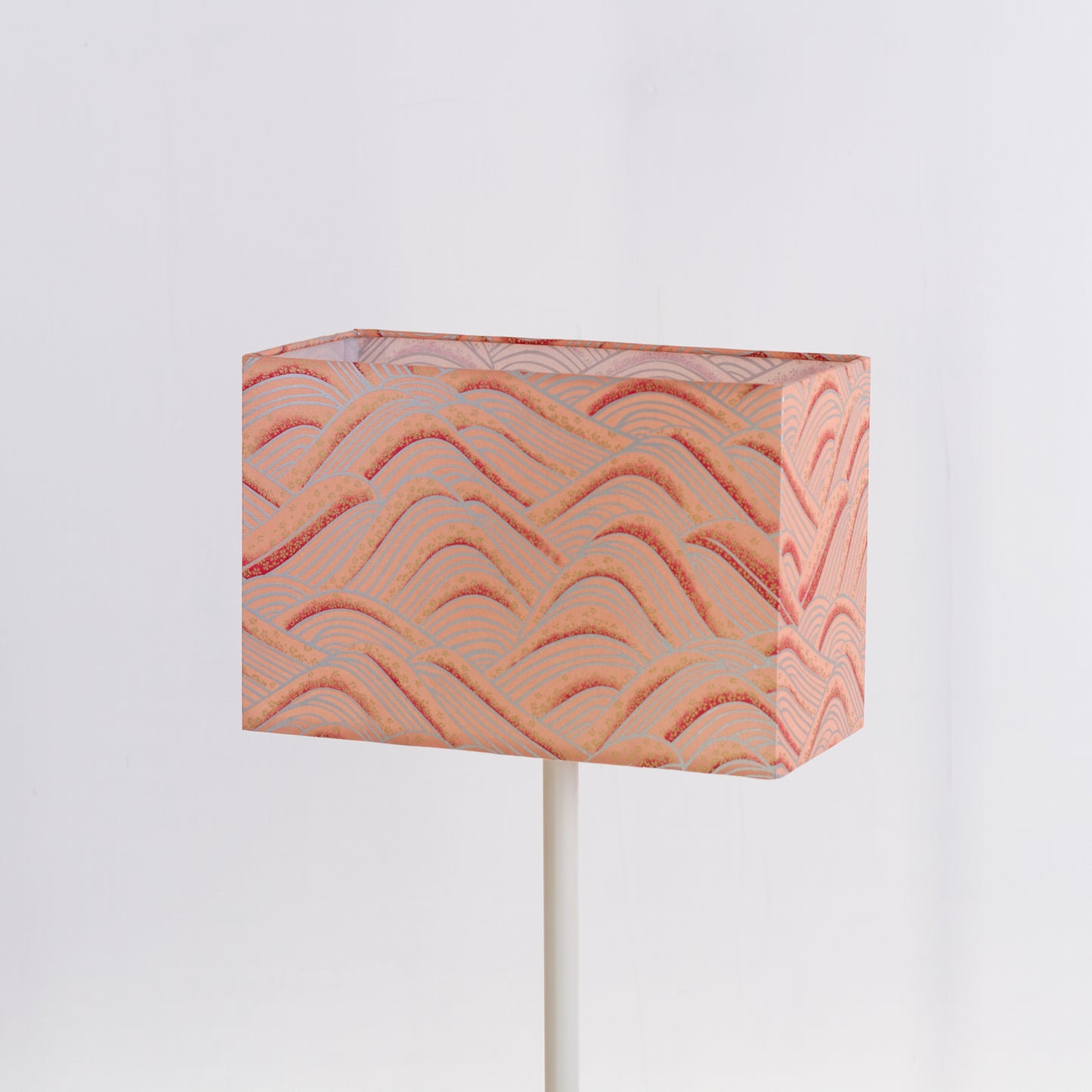Rectangle Lamp Shade - W09 ~ Peach Hills, 30cm(w) x 20cm(h) x 15cm(d)