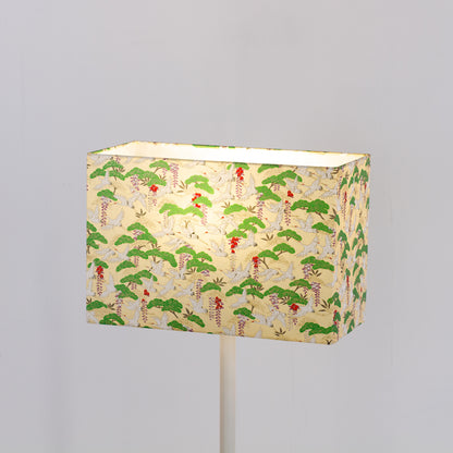 Rectangle Lamp Shade - W05 ~ Cranes, 30cm(w) x 20cm(h) x 15cm(d)