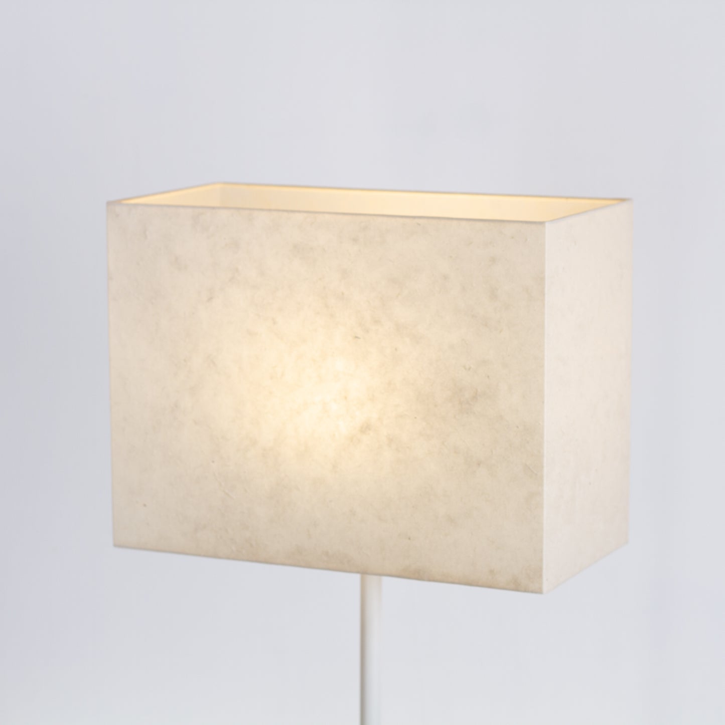 Rectangle Lamp Shade - P54 - Natural Lokta, 40cm(w) x 30cm(h) x 20cm(d)