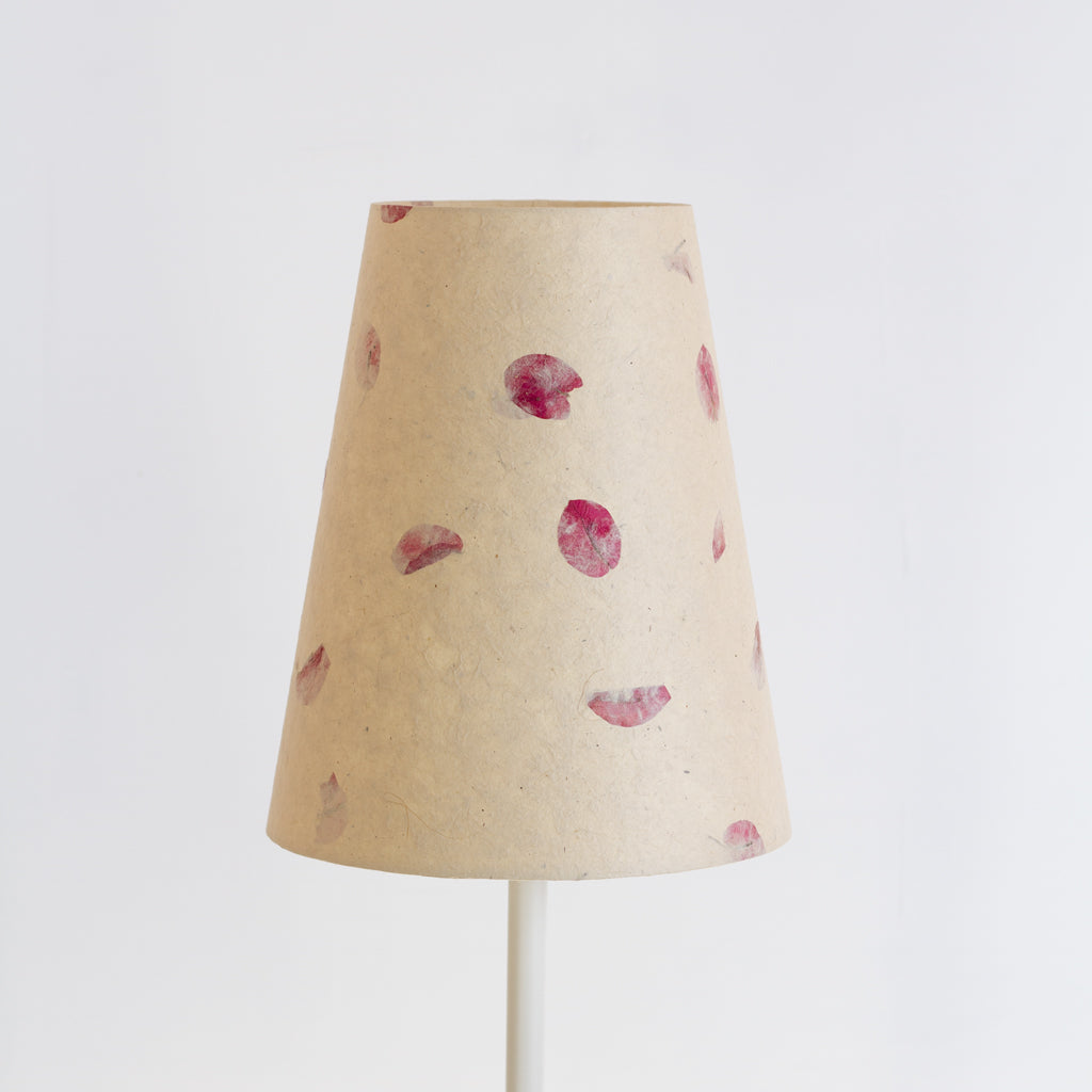 Conical Lamp Shade ~ 15cm(top) x 25cm(bottom) x 30cm(height) P33 Rose Petals