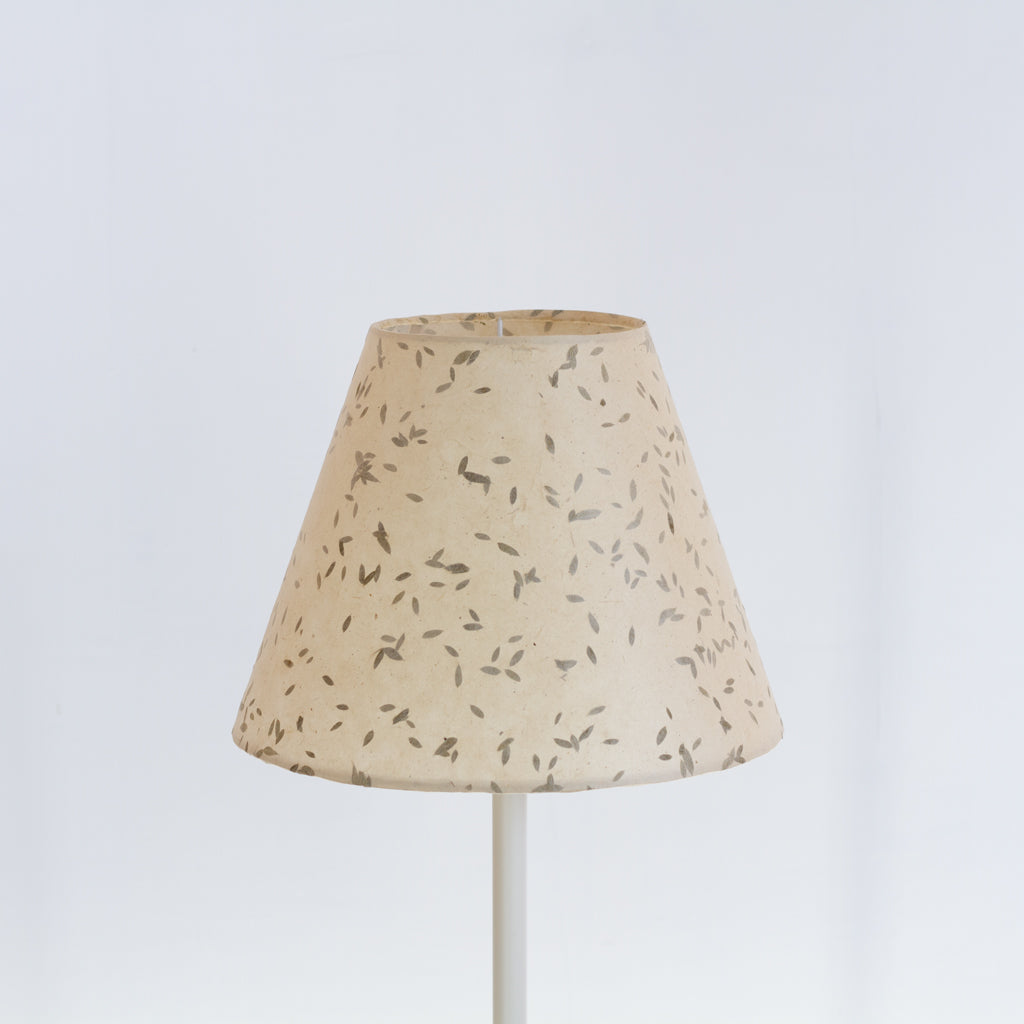 Conical Lamp Shade P95 - Little Leaves, 15cm(top) x 30cm(bottom) x 22cm(height)