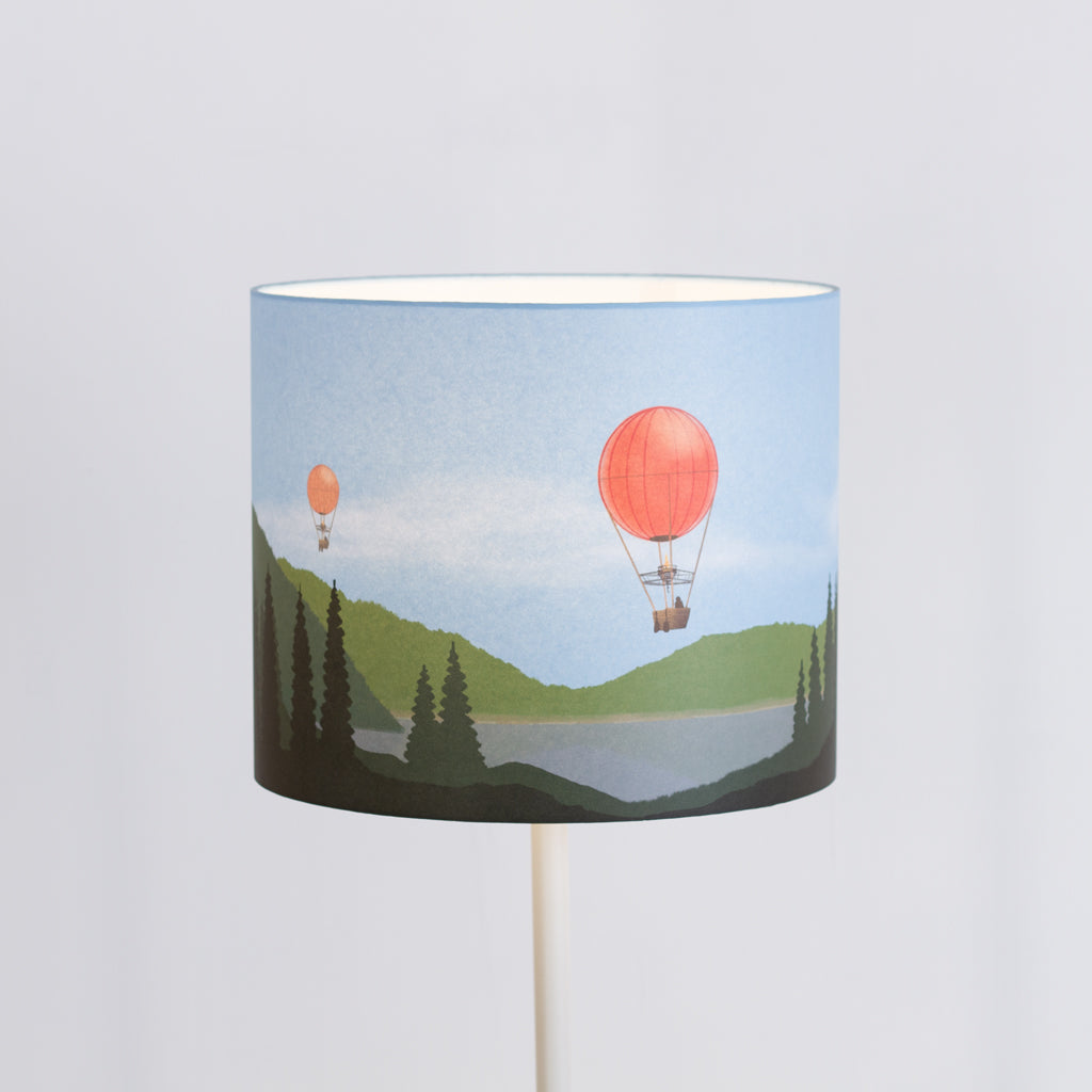 Red Balloon Landscape Drum Lamp Shade 30cm x 25cm(h) (D30)