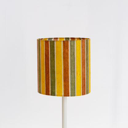Drum Lamp Shade - P06 - Batik Stripes Autumn, 20cm(d) x 20cm(h)