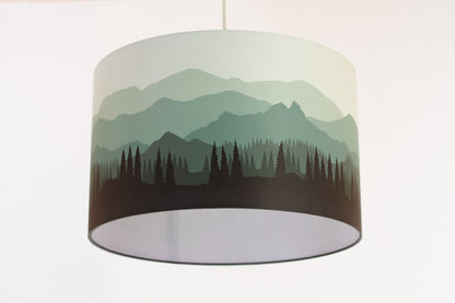 Landscape #4 Print Drum Lamp Shade 40cm(d) x 25cm(h) - 7 Colour Options