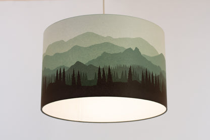 Landscape #4 Print Drum Lamp Shade 40cm(d) x 25cm(h) - 7 Colour Options