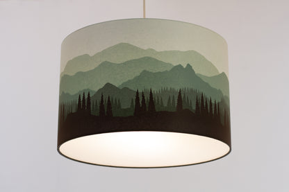 Landscape #4 Print Drum Lamp Shade 40cm(d) x 25cm(h) - 7 Colour Options