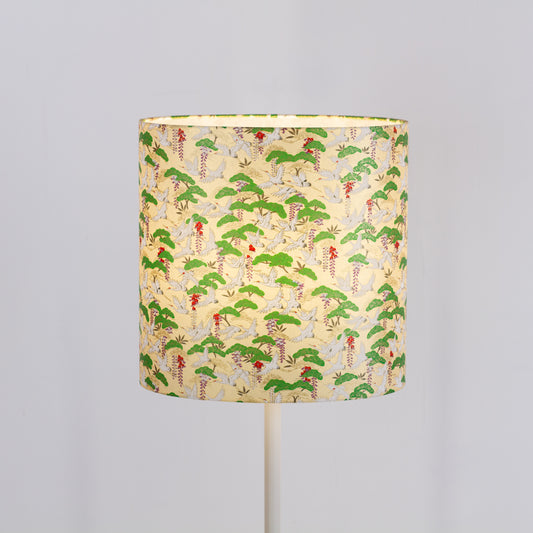 Oval Lamp Shade - W05 ~ Cranes, 30cm(w) x 30cm(h) x 22cm(d)