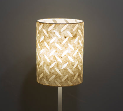 Drum Lamp Shade - P10 ~ Batik Tread Plate Natural, 15cm(diameter)