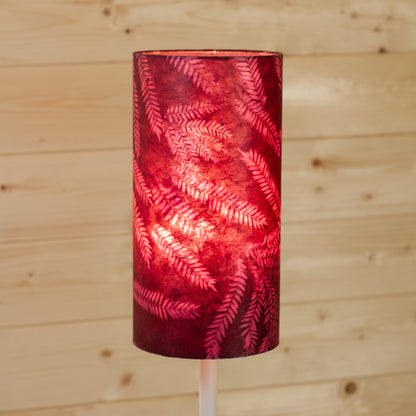 Drum Lamp Shade - P25 ~ Resistance Dyed Pink Fern, 15cm(diameter)