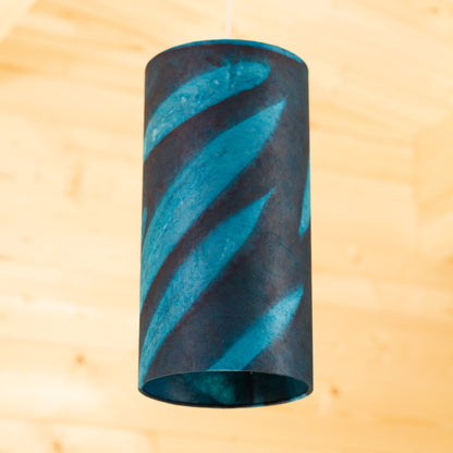 Drum Lamp Shade - P99 ~ Teal Bamboo, 15cm(diameter)