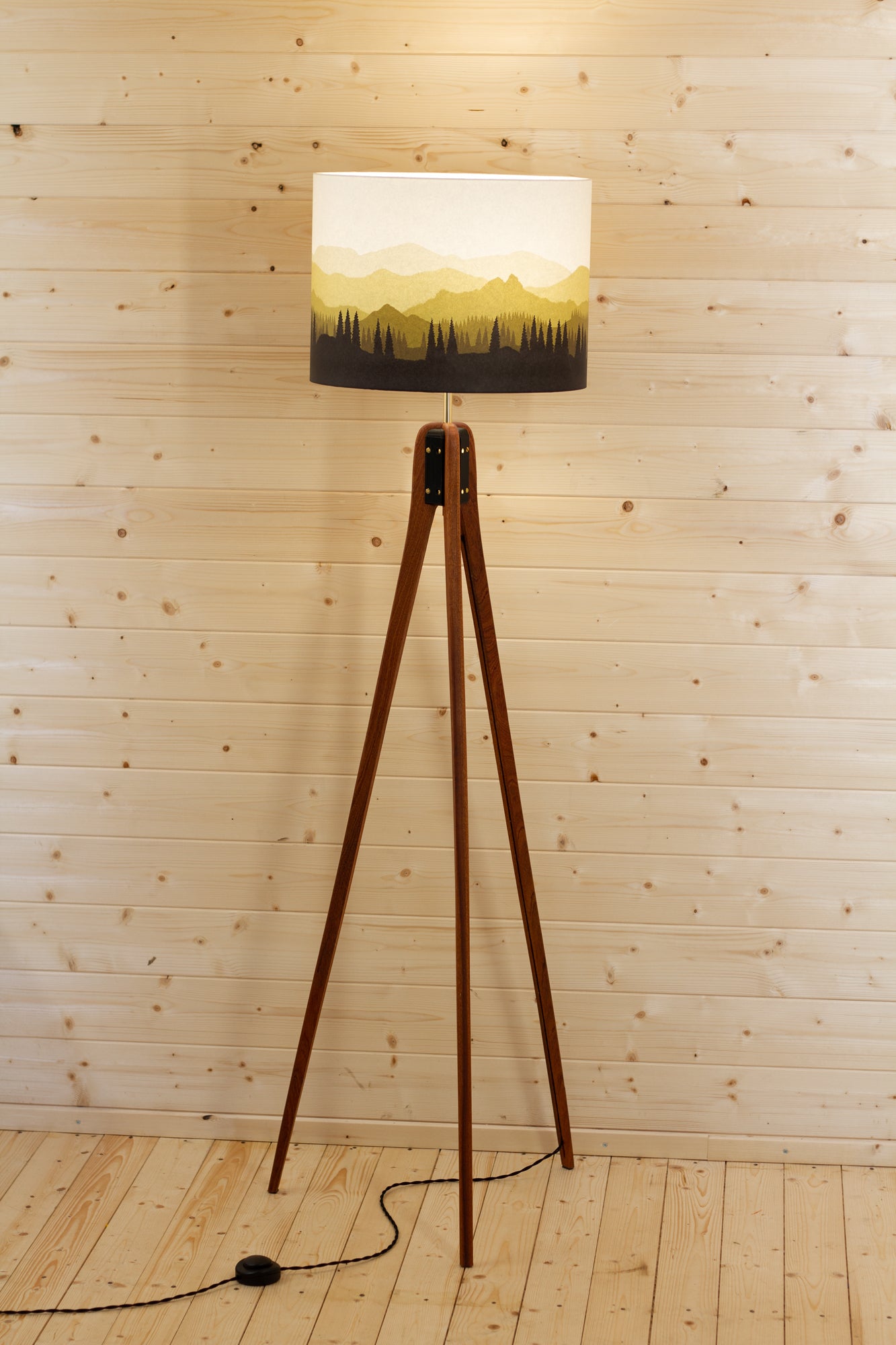 Landscape #4 Sapele Tripod - Yellow