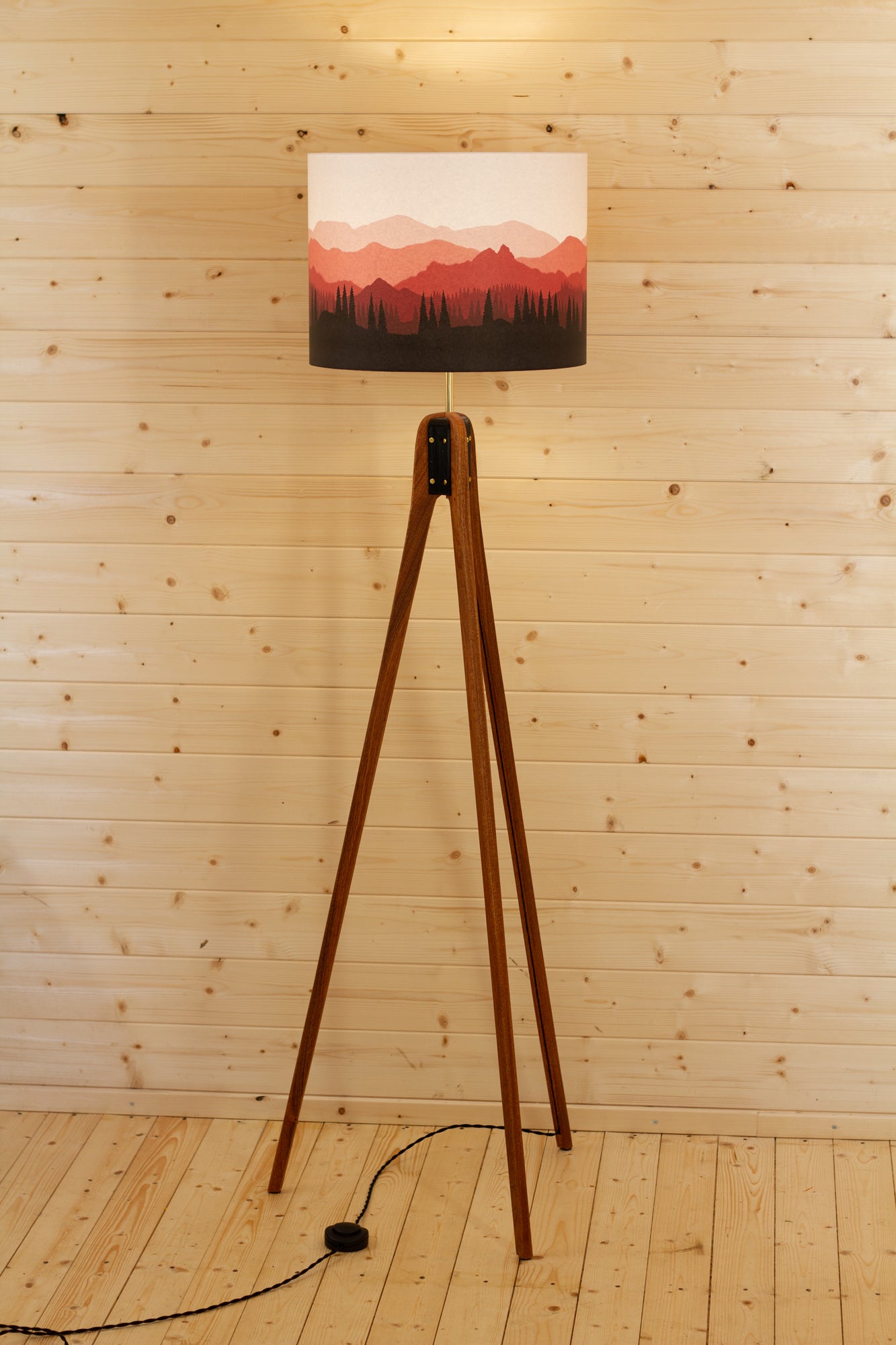 Landscape #4 Sapele Tripod - Red