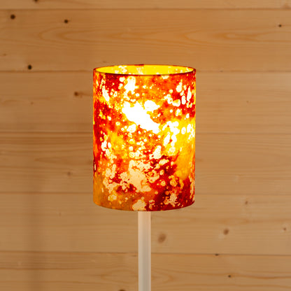 Drum Lamp Shades B112 ~ Batik Lava Red/Orange