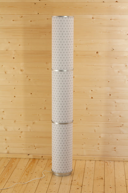 3 Panel Floor Lamp - B108 ~ Flower of Life, 20cm(d) x 1.4m(h)