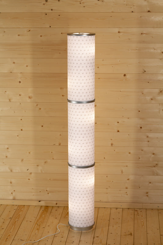 3 Panel Floor Lamp - B108 ~ Flower of Life, 20cm(d) x 1.4m(h)